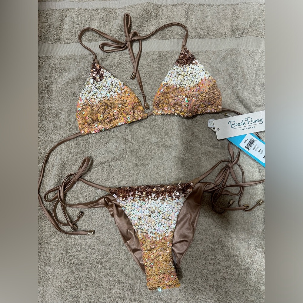 Beach bunny sequin bikini